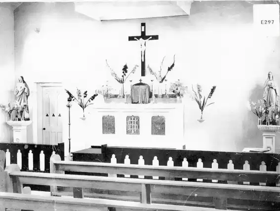 Altar in St Joseph's Church after extensions in July 1959